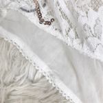 Free People Sheer White Lace Sequin Beaded Bodysuit XS Embroidered Boho Festival Photo 13