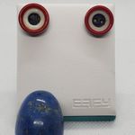 Vintage Red, White, & Blue Button Earrings Red Photo 1