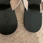 Gucci Womens  Leather Thong Sandal with Double G Photo 6