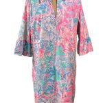 Lilly Pulitzer Ginger Blue Peri Viva La Lilly Shift Dress Size 16 Photo 0