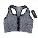 Bebe Sport Women's Front Zip Mini Logo Sports Bra Photo 5