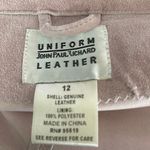 John Paul Richard NEW Uniform  12 Washable Suede Jacket Open Front Blush Pink Photo 2