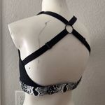 CXIX Creatures Polewear Pole Boa Snakeskin Grippy Triangle Sport Bra Top XS S Black Photo 3