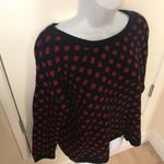 Timing harlequin red and black sweater L acrylic Photo 13