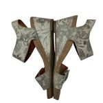 Taos Carousel 2 Floral Print Wedge Sandals Comfort Adjustable Straps Size 9 Photo 4