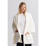 Barefoot Dreams CozyChic Blanket Wrap in Pearl One Size New Womens Cardigan Photo 7