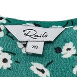 Rails  Helena Floral Mini Dress Green Women’s Size XS Flutter Sleeve A-Line Photo 8