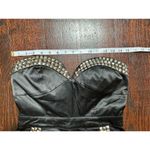 Solaris Vintage Black Strapless Studded Corset Dress Fits like Size Small Photo 8