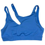 Alo Yoga  Peak Bra Small Blue Keyhole Crop Top Light Support 4-Way Stretch EUC Photo 0