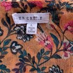 EN CRÈME Chiffon Top Sz:L Gold Size L Photo 3