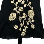 Johnny Was  Joystick Embroidered Black Cream Cotton Mini Dress Small Photo 10