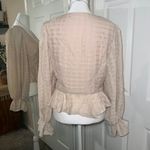 Reformation Beautiful Gingham Puff Sleeve Blouse Photo 6