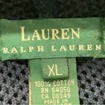 LAUREN Ralph Lauren LRL Dark Navy Blue Mesh Crochet Hoodie Women’s Size XL Photo 3