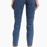 L'Agence L’AGENCE Patton Skinny Cargo Jeans Solway Side Zip Mid Rise Moto Stretch Photo 2