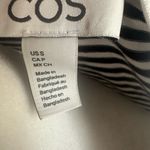 COS  Black & White Striped Long Sleeve Top Size Small Photo 2