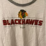 Reebok Women's Chicago Blackhawks  White Round Neck Long Sleeve Tee Size XL Photo 1