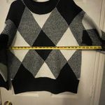 Industry Elegant Black and Gray Argyle Sweater Photo 10