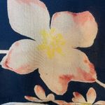 Billabong  Blue Floral Dress Heart Strayed‎ Back Strap Long Sleeves A-Line Small Photo 7