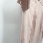 Cupcakes And Cashmere Coat Size Medium Mid Length Collarless Dusty Pink Photo 5