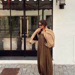 ZARA  ZW collection voluminous brown jumpsuit bohemian hippie oversized style Photo 2