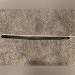 Paris Vintage Belt Navajo Inlaid Turquoise Slab Horse Shoe Belt Buckle 34” Black Photo 5