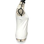 Articles of Society Articles Society S NWT White Ribbed Cotton Tank Top Slit Neck Summer Sleeveless Photo 4