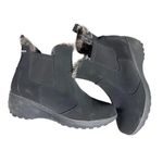 Khombu  Ashlyn FAUX FUR Trimmed WATERPROOF WINTER Ankle BOOTS 10M, Black Womens Photo 1
