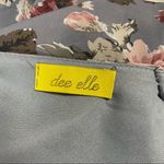 Dee Elle 🛍️ Floral Rose Gray Long Bell Sleeve Mini Sheath Dress Size XS Photo 12