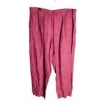 Eileen Fisher  Washed Organic Linen Delave Set Size Medium Geranium Photo 9