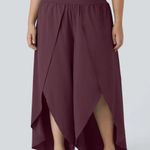 Halara NWT Breezeful Palazzo Flowy Wide Leg Casual Pants in Amaranth Purple Photo 0