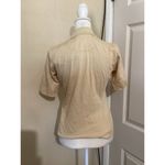 Sport Haley Flawed Beige Short Sleeve Swarovski Elements Polo Shirt XS Photo 4