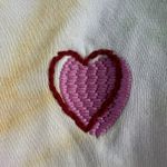 Roller Rabbit  S Small Tie Dye Heart Love Hoodie Sweatshirt Embroidered USA Made Photo 2