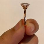 18K Rose Gold Diamond Ring Size 9 Photo 10