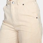 RVCA FRESH PRINCE HIGH WAIST PINSTRIPE DENIM CROPPED FLARE PANTS 29-30 - NWT! Photo 2