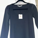 The Nines By Hatch Maternity Black Ribbed Slit Midi Dress Size undefined Photo 3