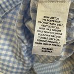 Nordstrom Blue Short Sleeve Checked Button-Down Shirt Size Large Photo 5