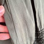 The Great. Ornament Embroidered Green Midi Dress Photo 4