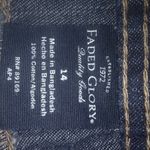 Faded Glory FG 14 Jeans Skirt Dark Wash Pocketed Plus Photo 3