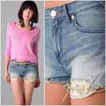 Free People Jean Shorts 27 Cut Off Denim 5 Pocket Photo 2