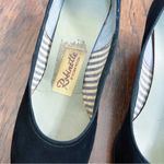 vintage • 1950s black suede pumps babydoll pinup heels retro rockabilly Size 5 Photo 4