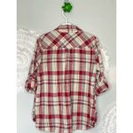 Savanna Jane Red White Plaid Embroidered Button Up Top Size Small Photo 5
