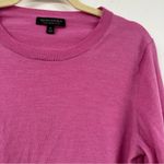 Banana Republic Pink Merino Wool Crew Neck Sweater Women XL Pullover Fall Barbie Photo 2