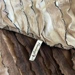 Y2K Vintage Fanning Earthy Brown Crinkle Mesh Tube Dress Photo 5