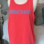 Beach Tank Vintage Red Boutique Cotton Top Womens Small Roomy Photo 0