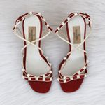 Valentino Garavani Valentino women’s Free Rockstud red leather ankle strap sandal size IT 36 US 6 Photo 9