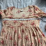 Denim & Supply Ralph Lauren Ralph Lauren Denim & Supply Floral Red and Tan Gauze Dress. Size Large Spring. Photo 10