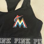 Victoria's Secret PINK Exclusive MLB Collection Black Sports Bra Photo 6