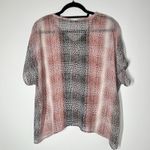 CAbi 240 Blouse Sheer Brown Beige Tan Cover Up Tee Size Small Photo 2