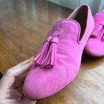 J.Crew Pink Suede Tassel Loafers Photo 3