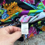 Trina Turk  Casablanca Cover Up Tunic Black Neon Small Photo 5